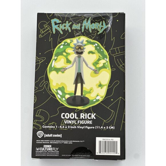 Rick & Morty Cool Rick Vinyl Figure 4.5" Adult Swim Culturefly For Ages 14+ - Picture 2 of 2